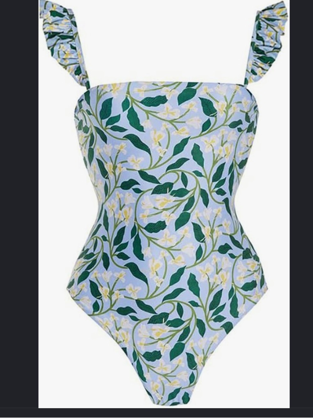 NWT- Floral Ruffle Matching Wrap - Picture 2 of 11